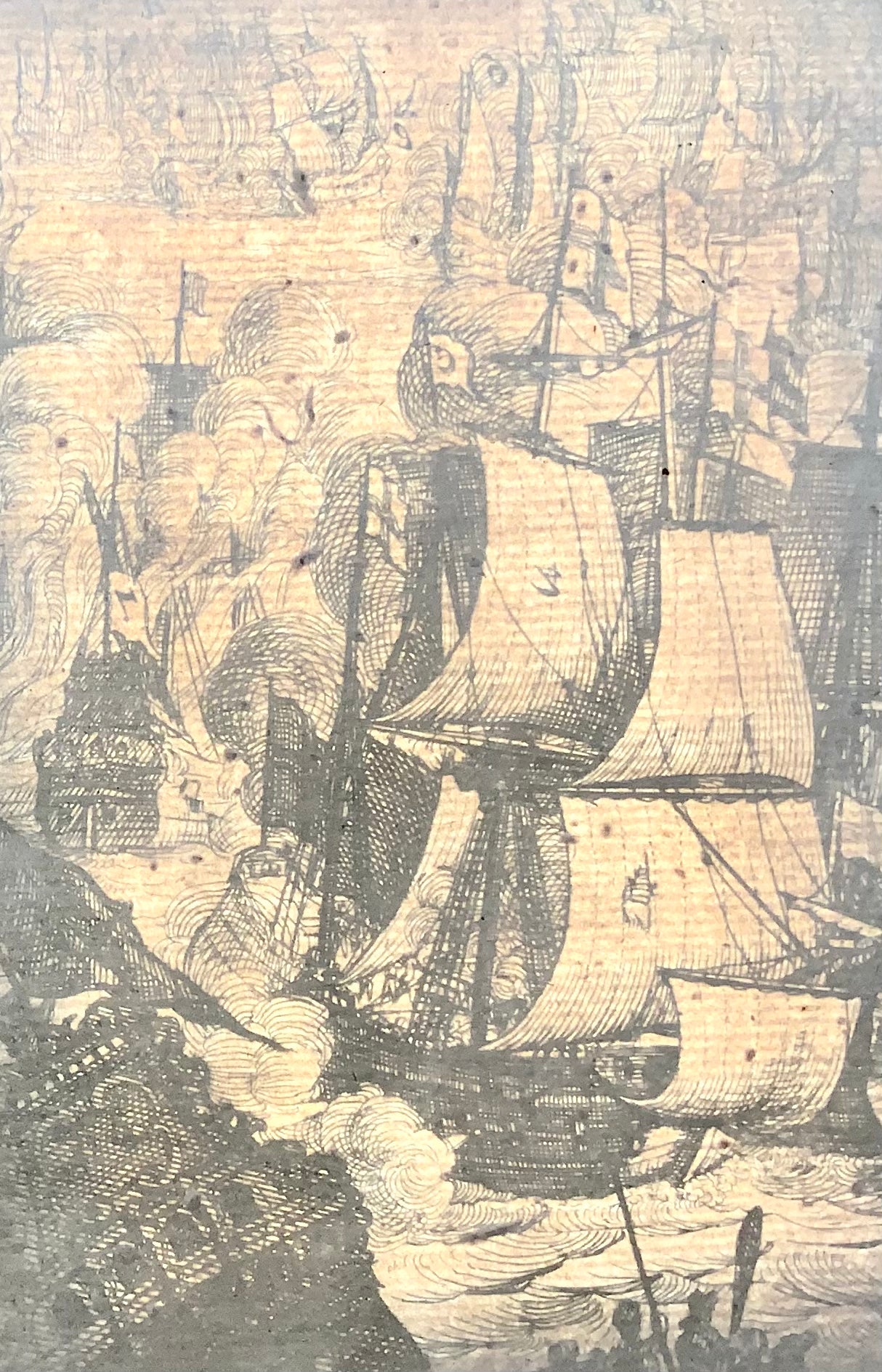 1655 Mattheus Merian, bataille navale, première guerre anglo-néerlandaise