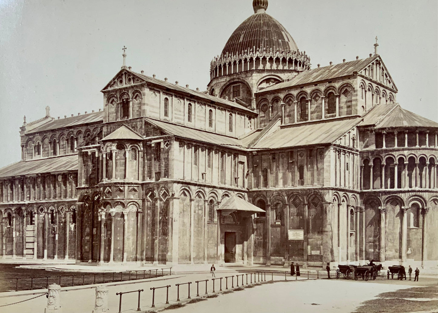 1870s Giacomo Brogi, Pisa, il Duomo, architecture, albumen print