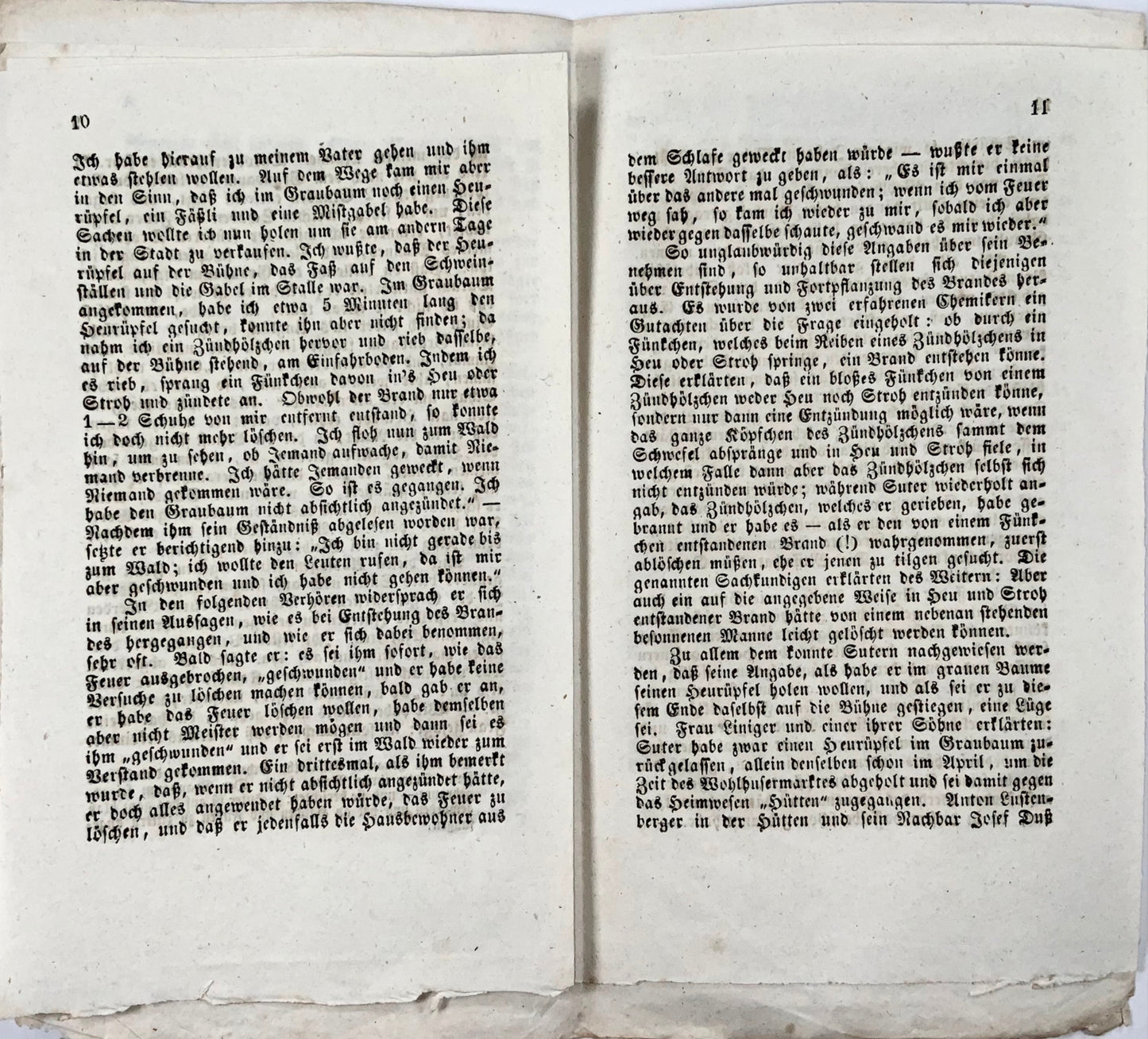 Biographie d'exécution de 1844, Bath. Suter, meurtre et pyromane, Suisse