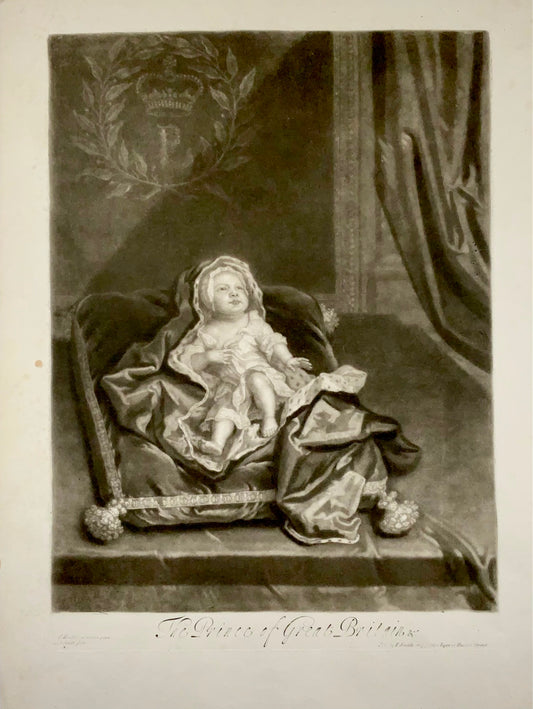 1688 c. God. Kneller after J. Smith, Portrait of James Stuart, the Old Pretender