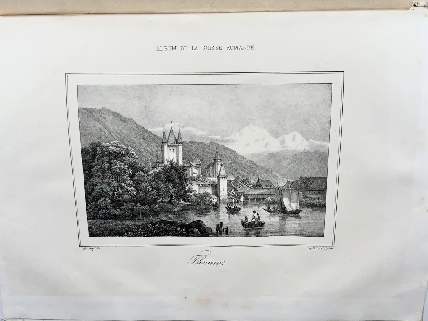 1843-4 [Periodical] Album de la Suisse Romande, 46 fine plates, Switzerland, book