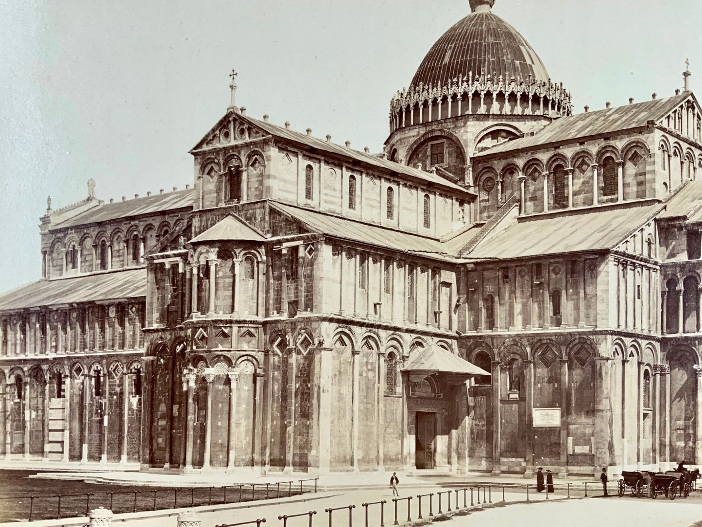 1870s Giacomo Brogi, Pisa, il Duomo, architecture, albumen print
