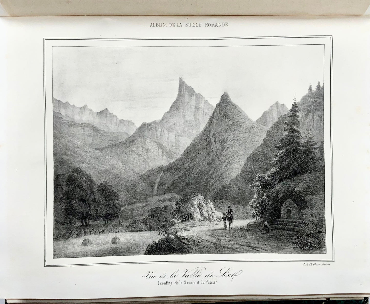 1843-4 [Periodical] Album de la Suisse Romande, 46 fine plates, Switzerland, book