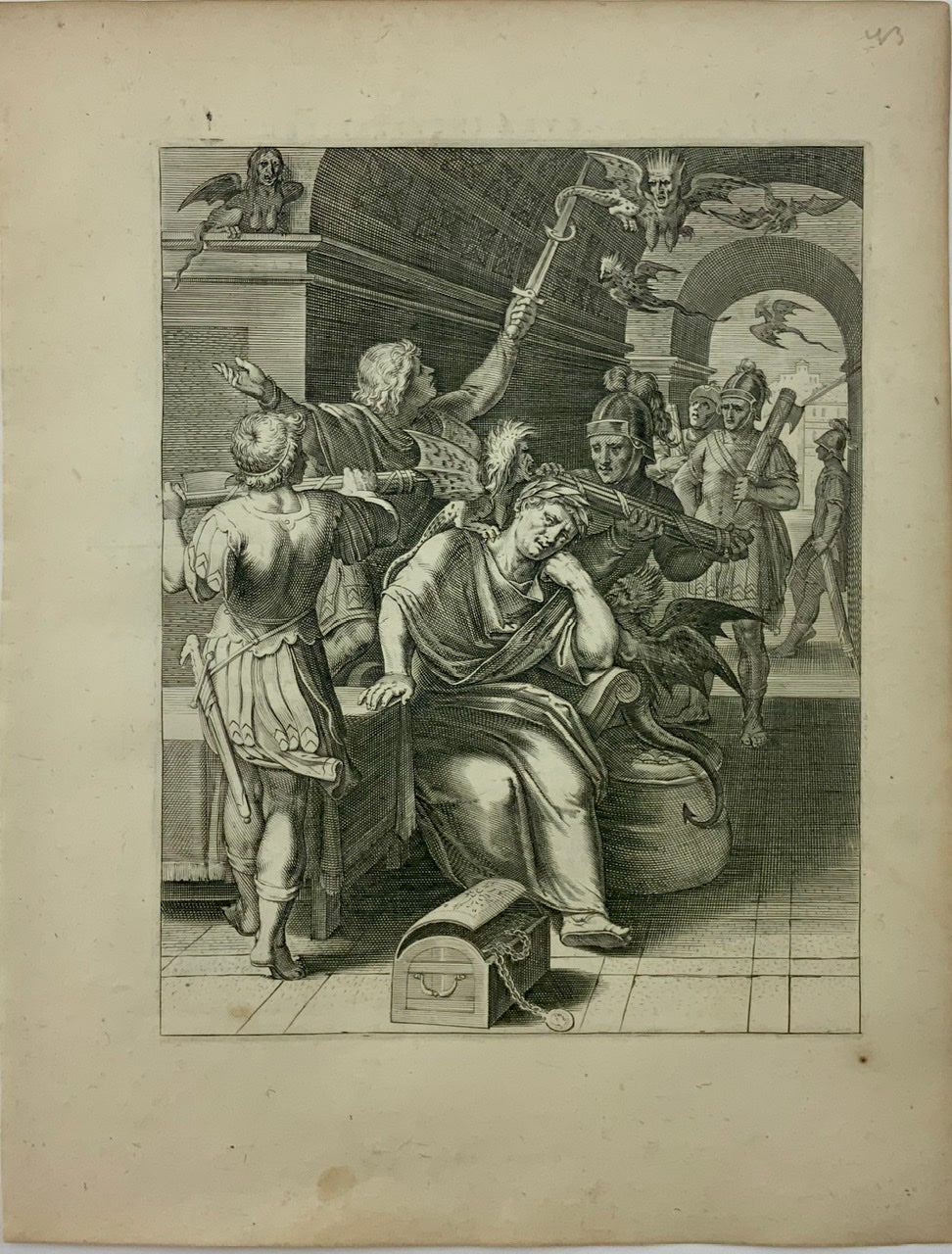 1612 Otto van Veen Quarto - Harpies Devils - The Burden of Power - Emblematica