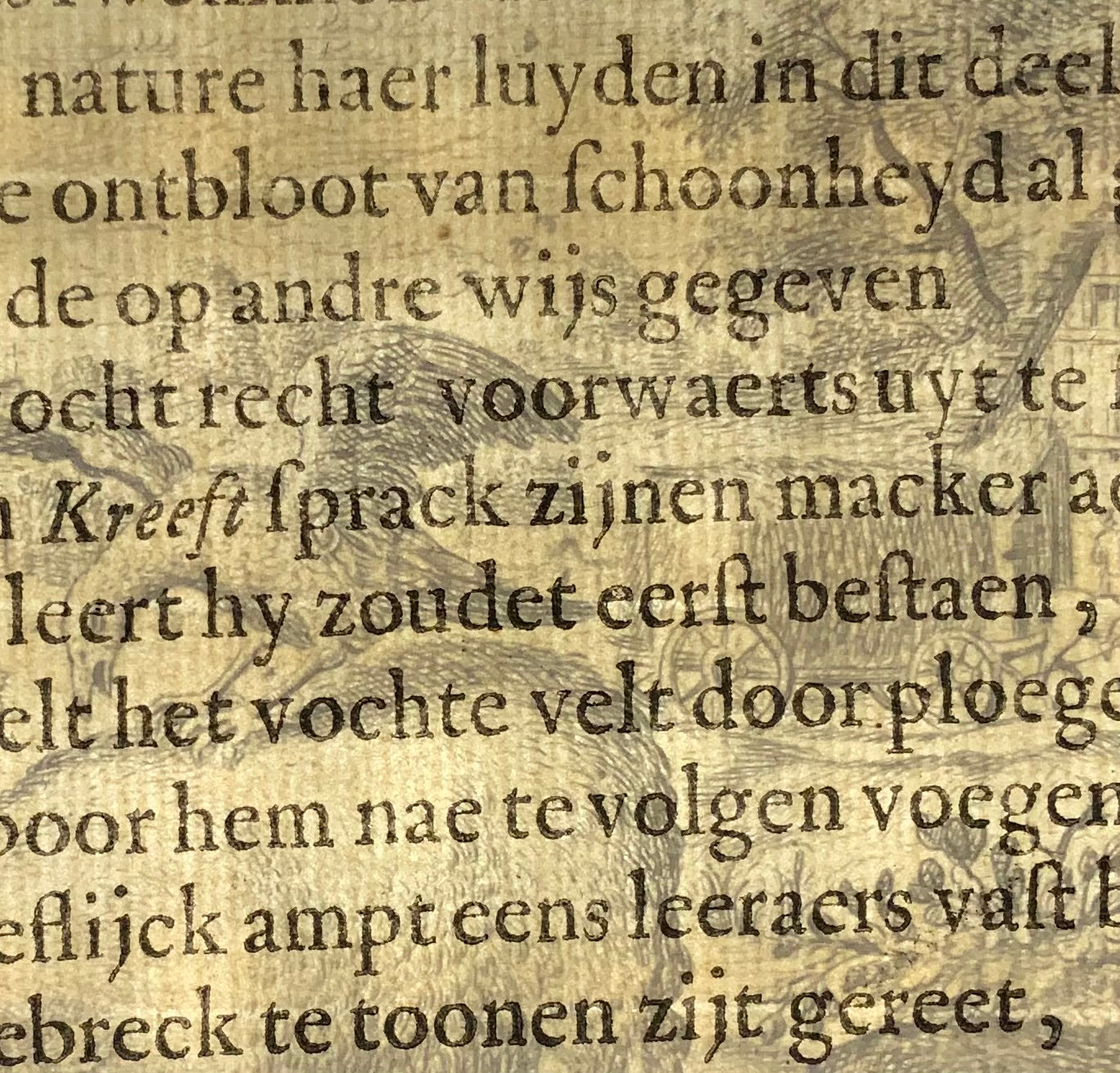 1617 Gheeraerts, Master Engraving, Aesop: Crow & the Sheep, Fable