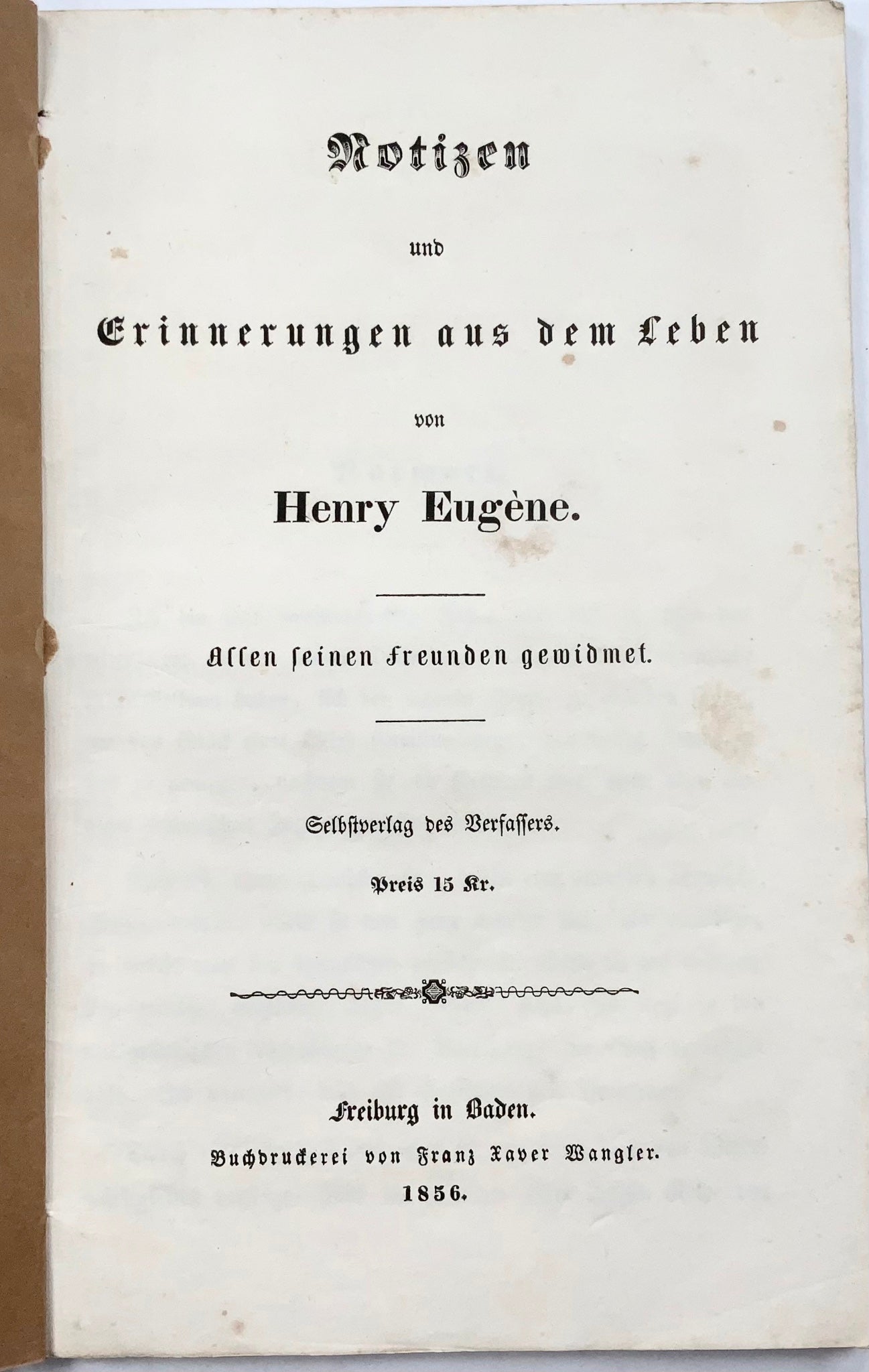 1856 Handicap, autobiographie sourd-muet, voyageur international, illustré, imprimé en privé
