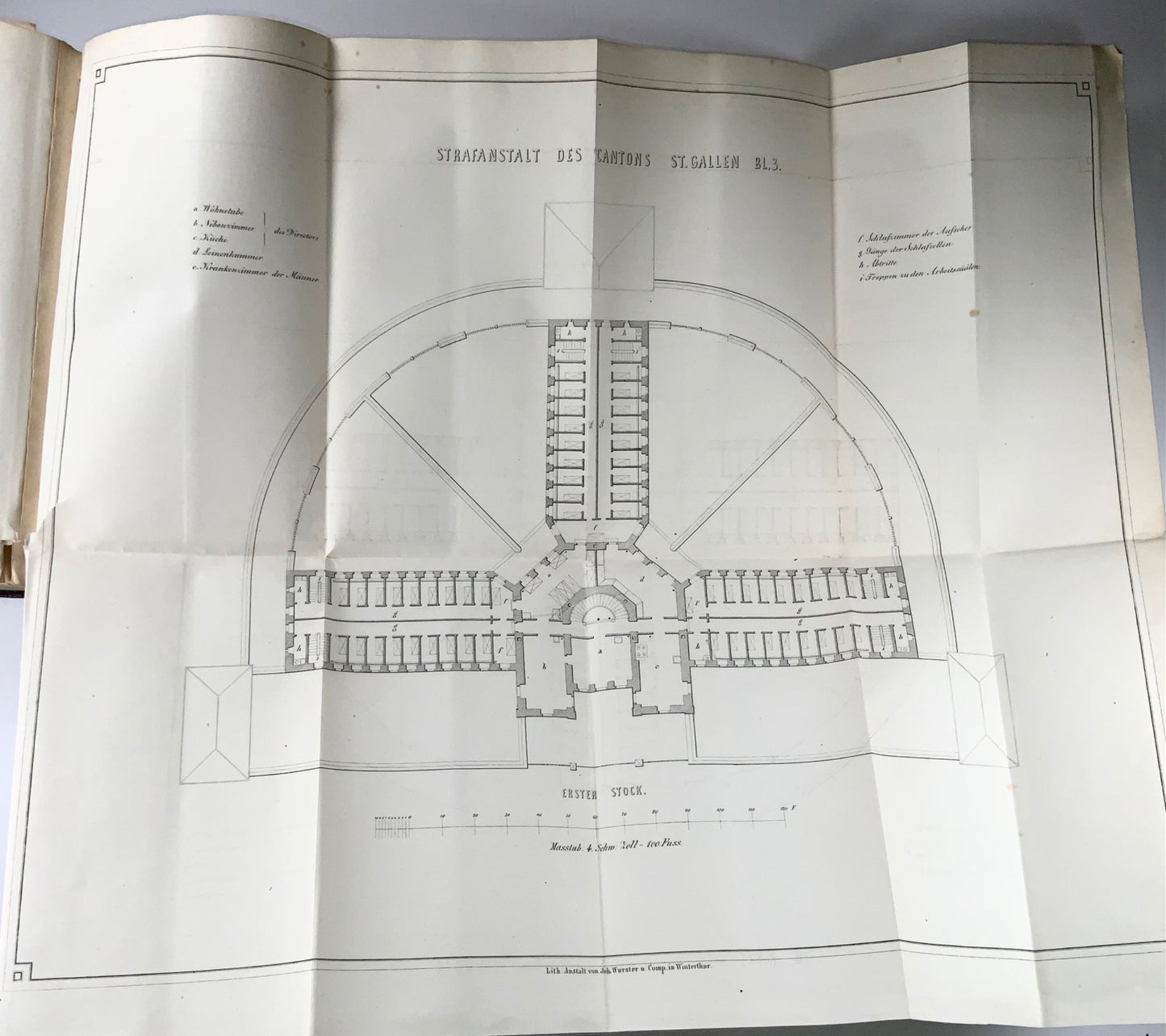 1851 Mooser, travaux sur la réforme pénale et l'architecture pénitentiaire en Suisse
