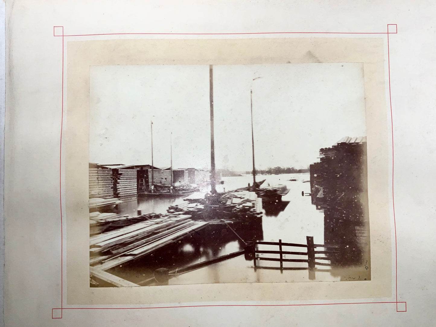 1878 Norwich, la Grande Inondation de 1878, album photographique, folio